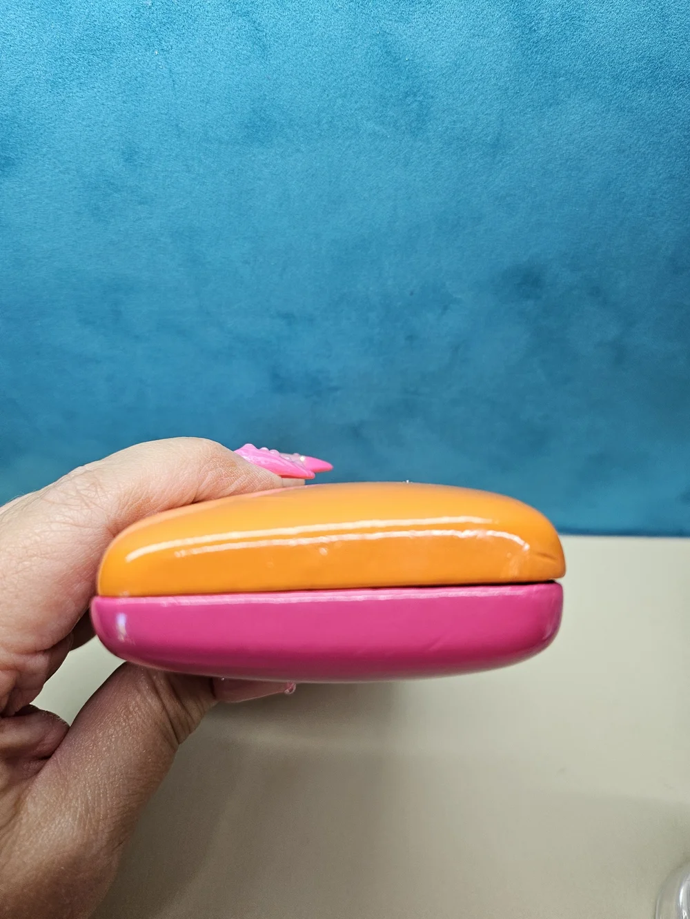 Kate Spade Pink and Orange Hard Sunglasses Case